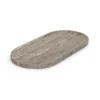 Dienblad Travertine Titanium ovaal 40x20cm