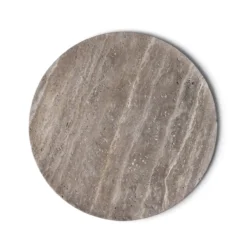 Dienblad Travertine titanium Ø40 cm