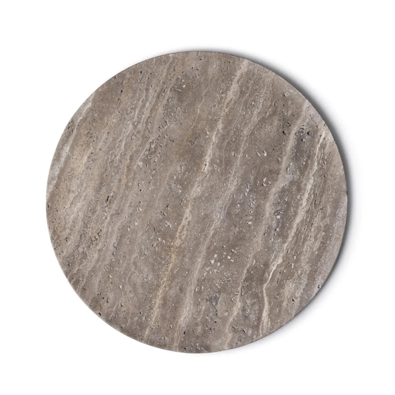 Dienblad Travertine titanium Ø40 cm