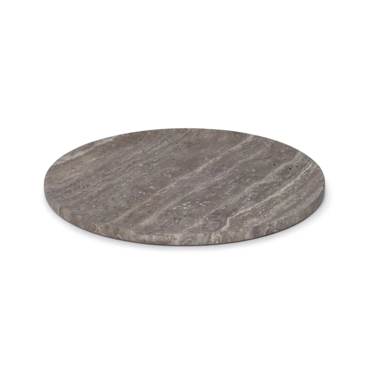 Dienblad Travertine titanium Ø40 cm