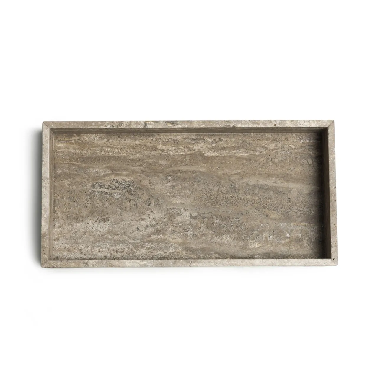Dienblad Travertine Titanium 40x20x5cm