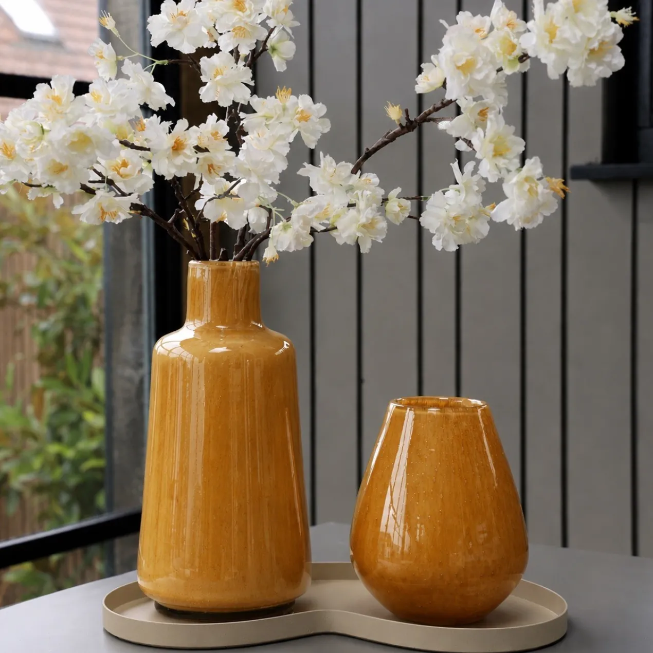 Dienblad Villeta M 67,5 cm beige