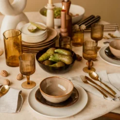 Dinerbord Alva Ø27 cm natural