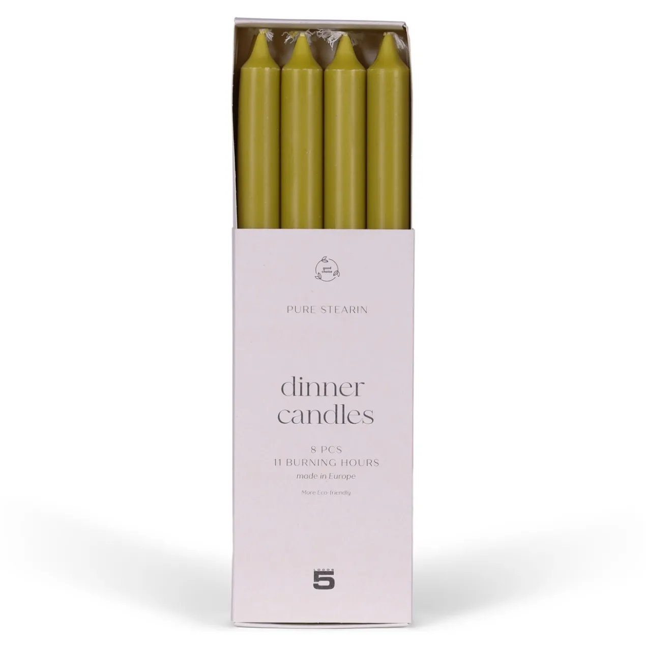 Dinerkaars 8 stuks avocado green