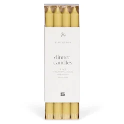 Dinerkaars 8 stuks butter yellow