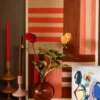 Dinerkaars 8 stuks red orange
