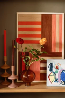 Dinerkaars 8 stuks red orange