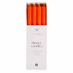 Dinerkaars 8 stuks red orange