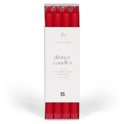 Dinerkaars 8 stuks tomato red