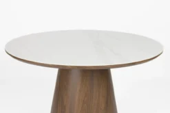 Dining table almira round walnut