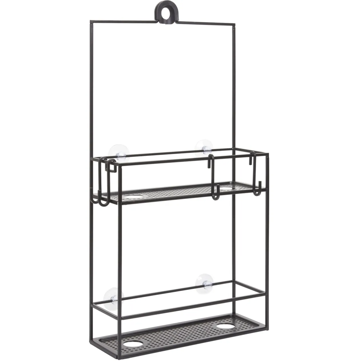 Doucherek Cubiko zwart 11x31x61 cm