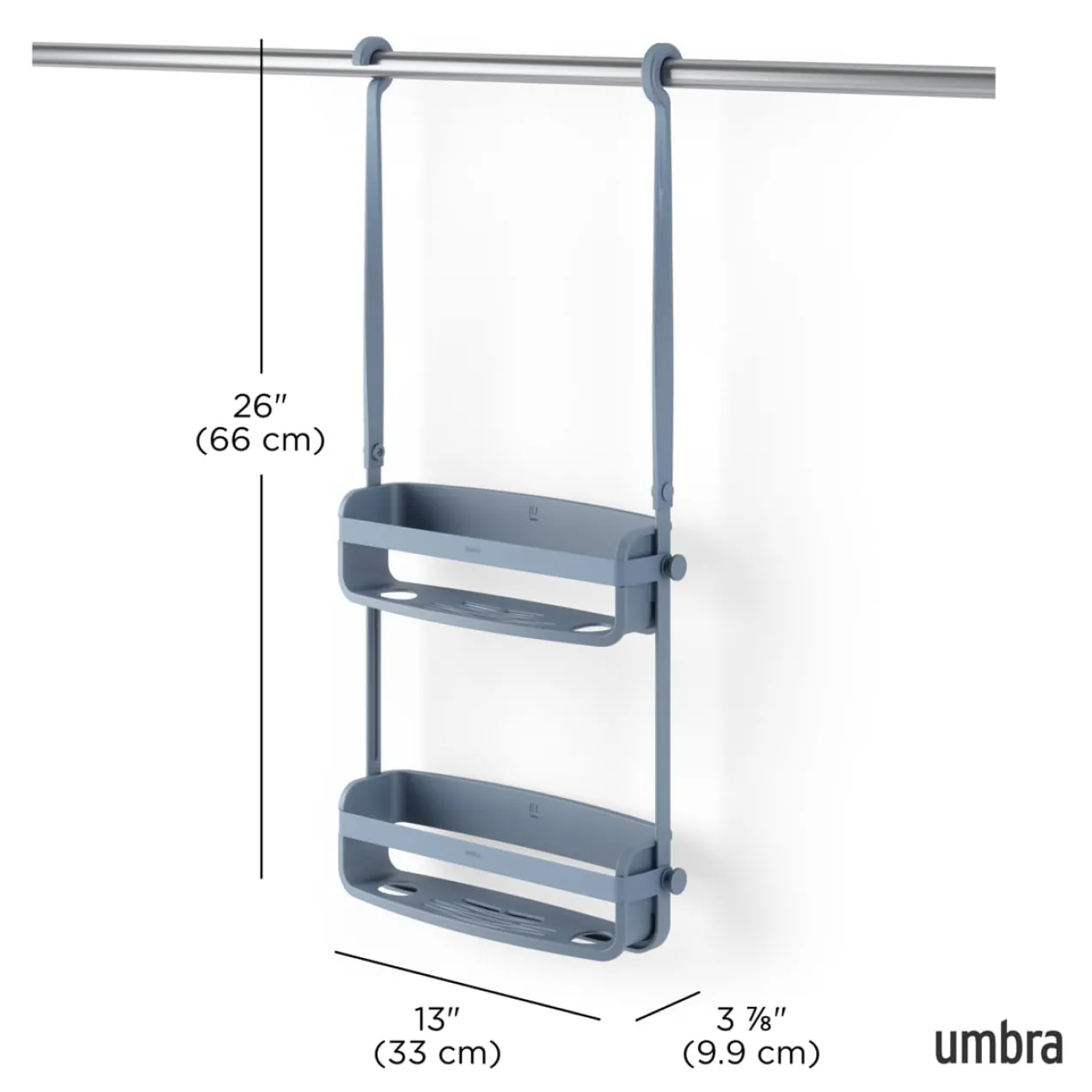 Doucherek Flex Double leisteen blauw