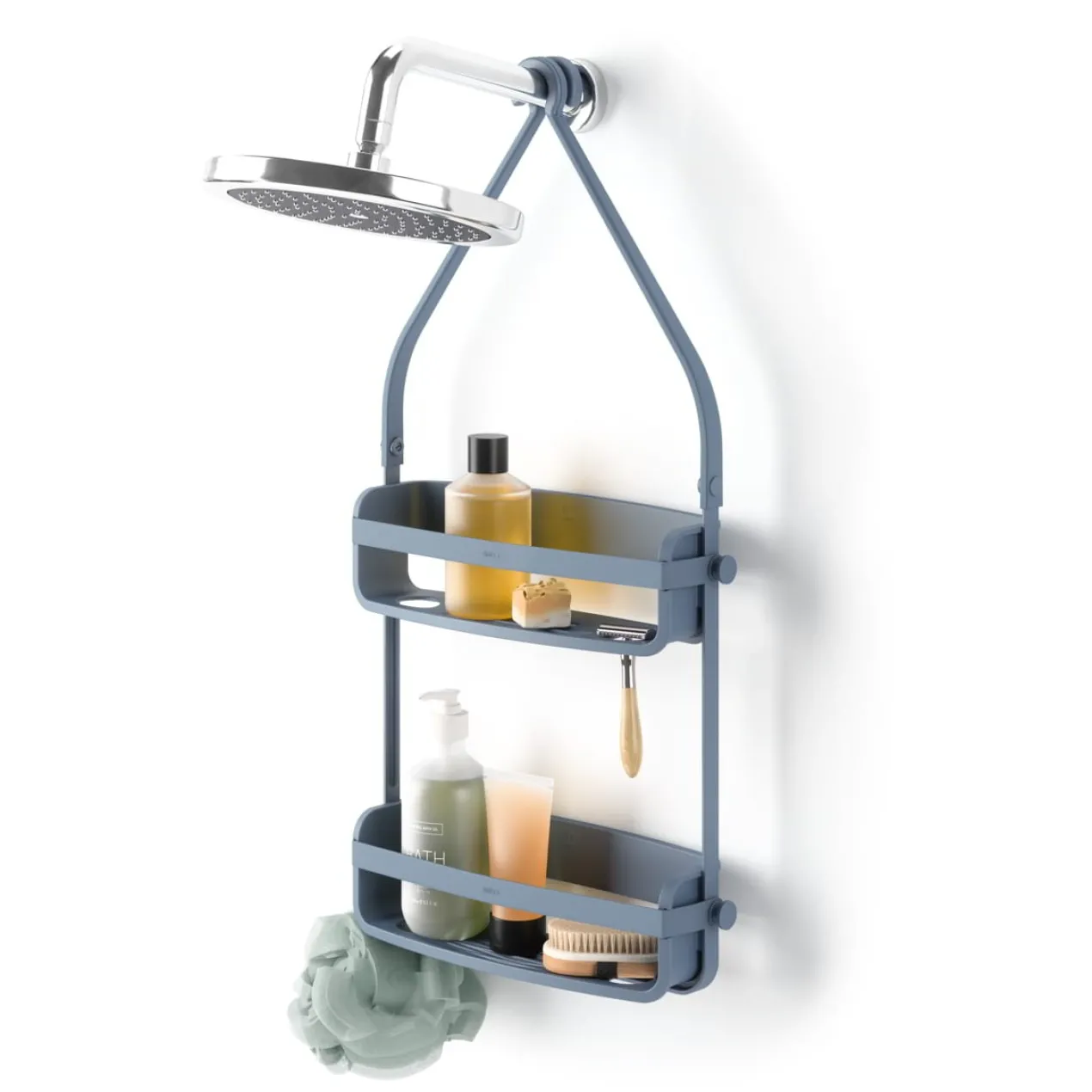 Doucherek Flex Double leisteen blauw