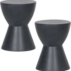 Dover kruk betonlook antraciet 45xo35 cm