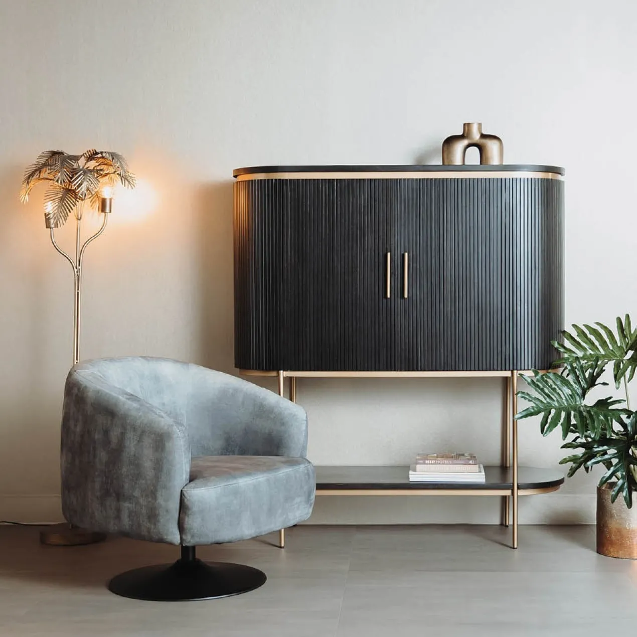 Draaifauteuil Barga Grijs
