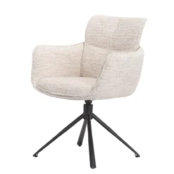 Draaistoel Cristiano stof beige