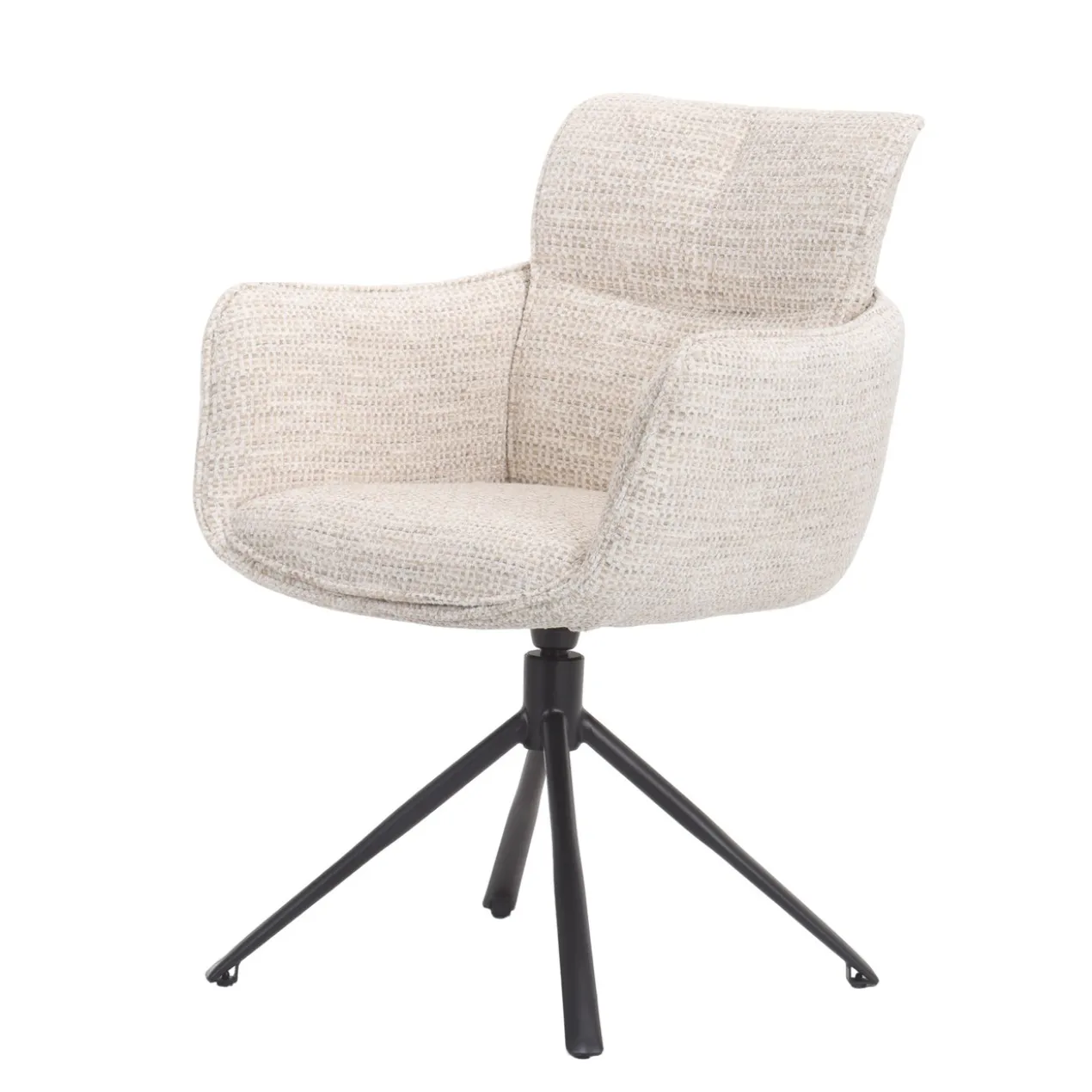 Draaistoel Cristiano stof beige