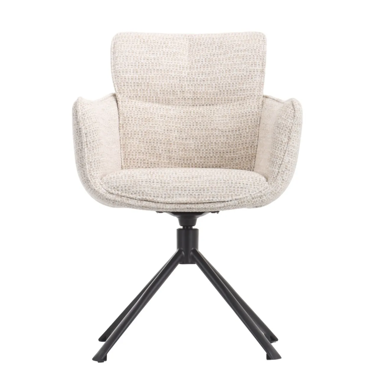 Draaistoel Cristiano stof beige
