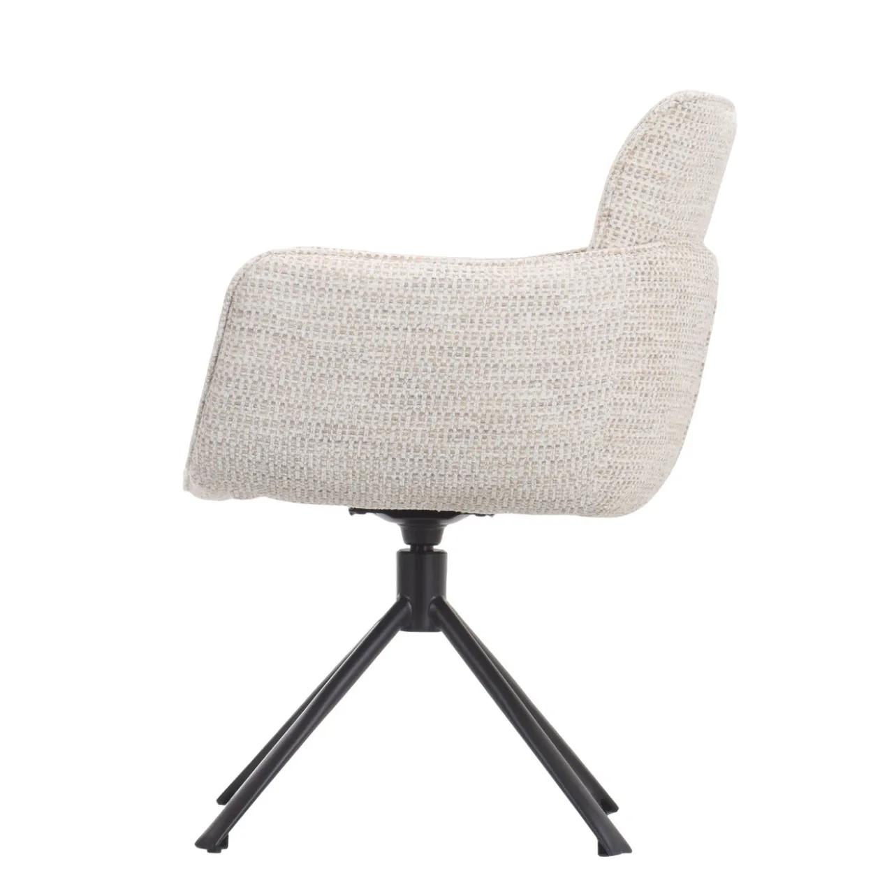 Draaistoel Cristiano stof beige