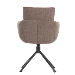 Draaistoel Cristiano stof taupe