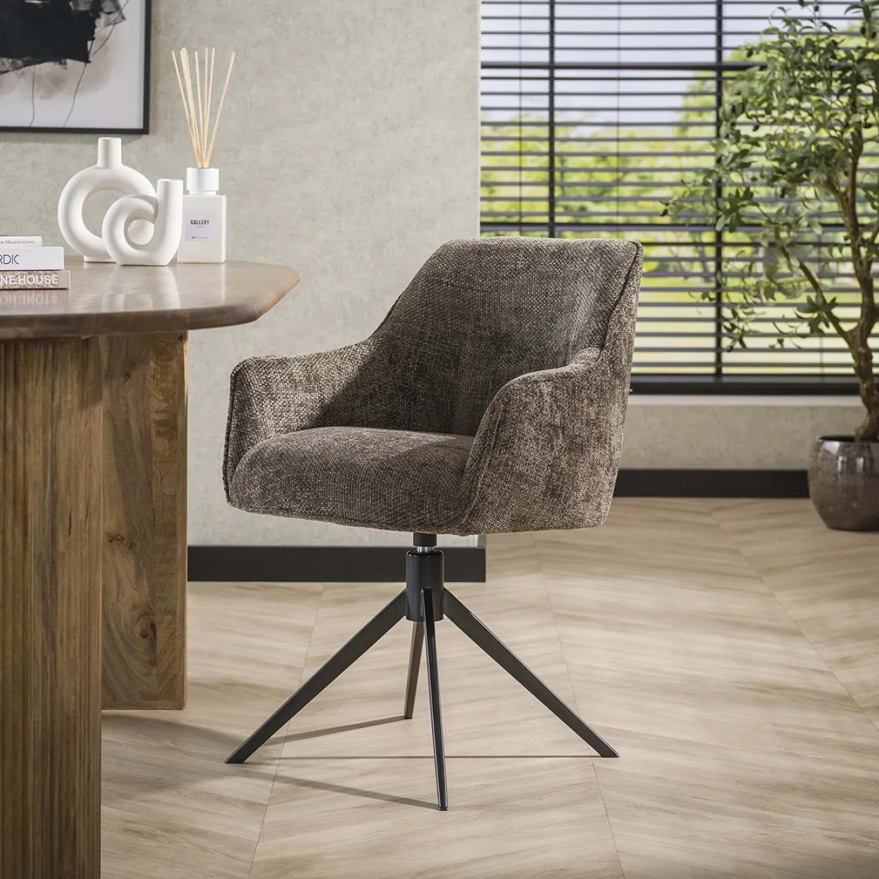 Draaistoel Dune Gemêleerd Taupe