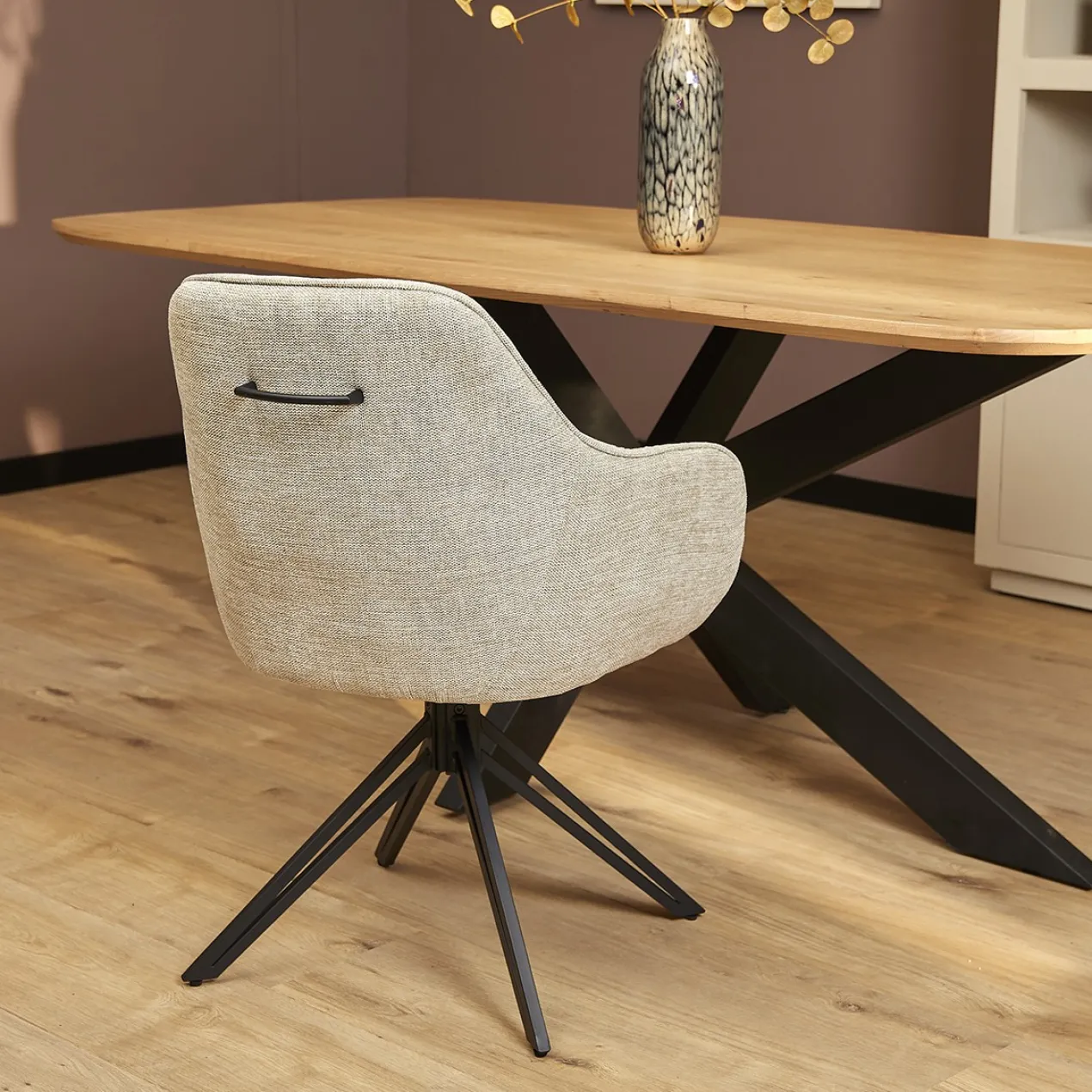 Draaistoel Luna Beige