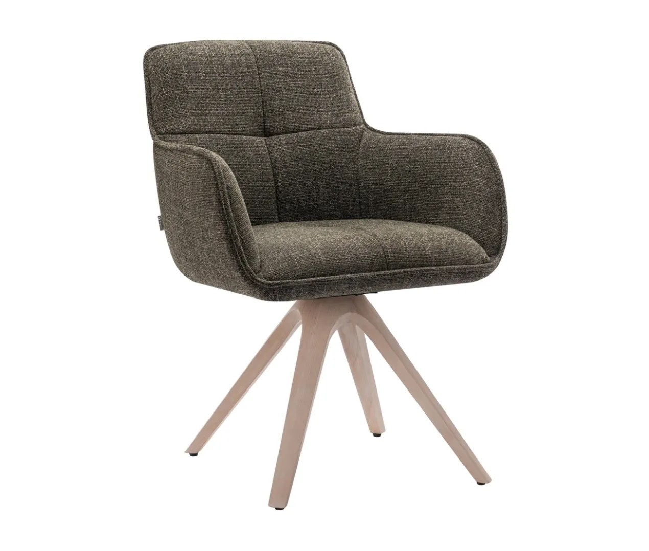 Draaistoel Tracy wooden groen