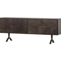 Draw dressoir mangohout walnoot