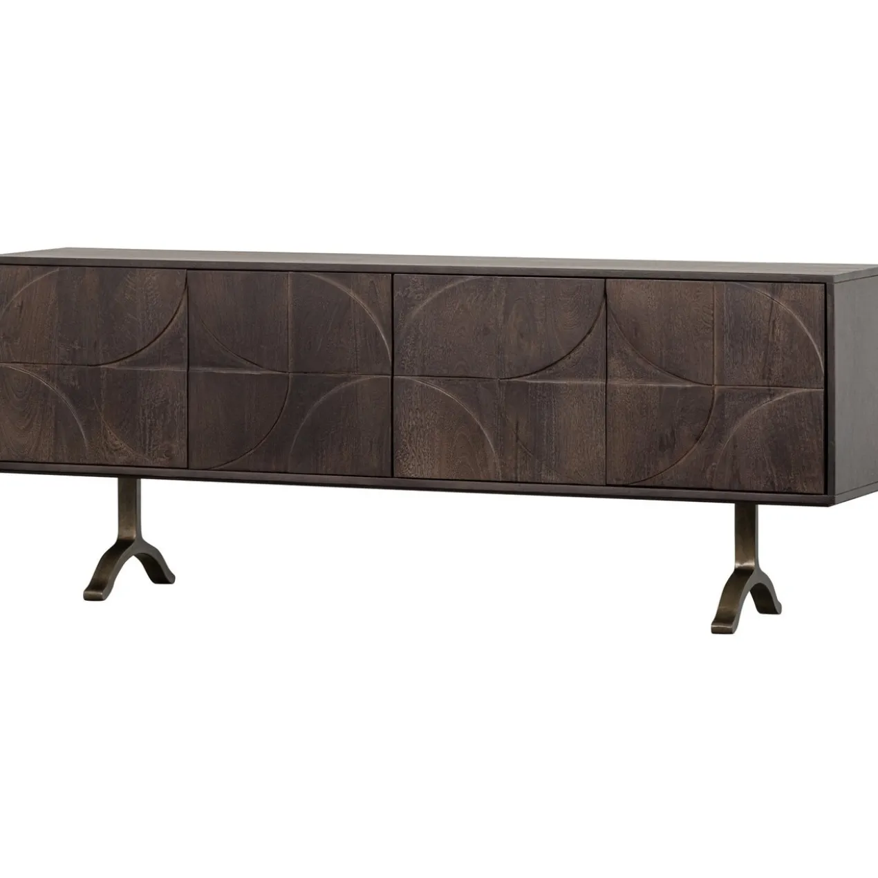 Draw dressoir mangohout walnoot
