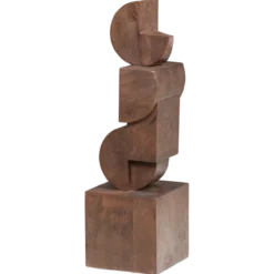 Draxa sculptuur ornament hout bruin