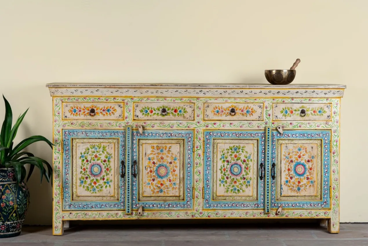 Dressoir Anwita Handbeschilderd