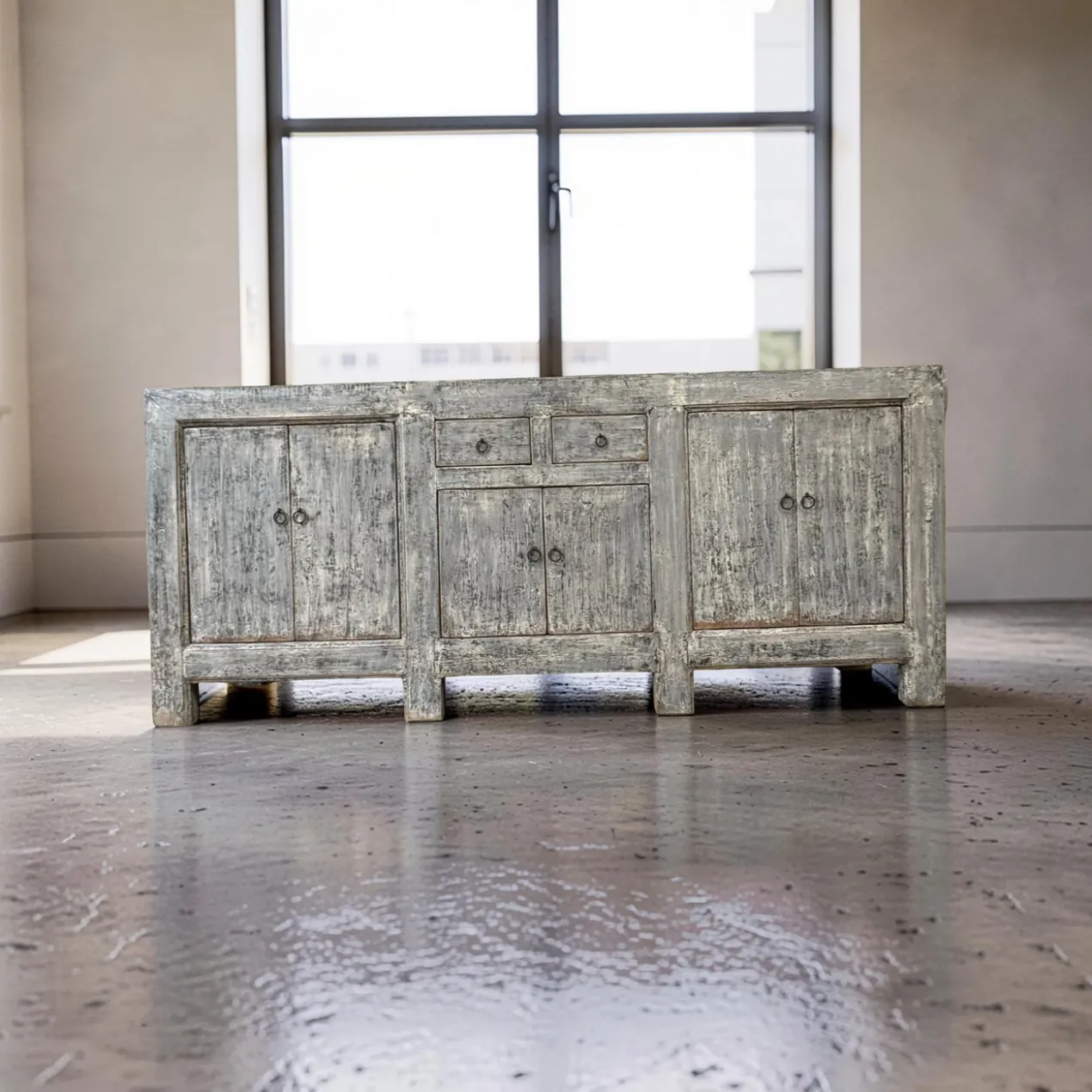 Dressoir blauw/grijs uniek