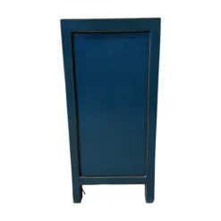 Dressoir blauw uniek mooi schilderwerk