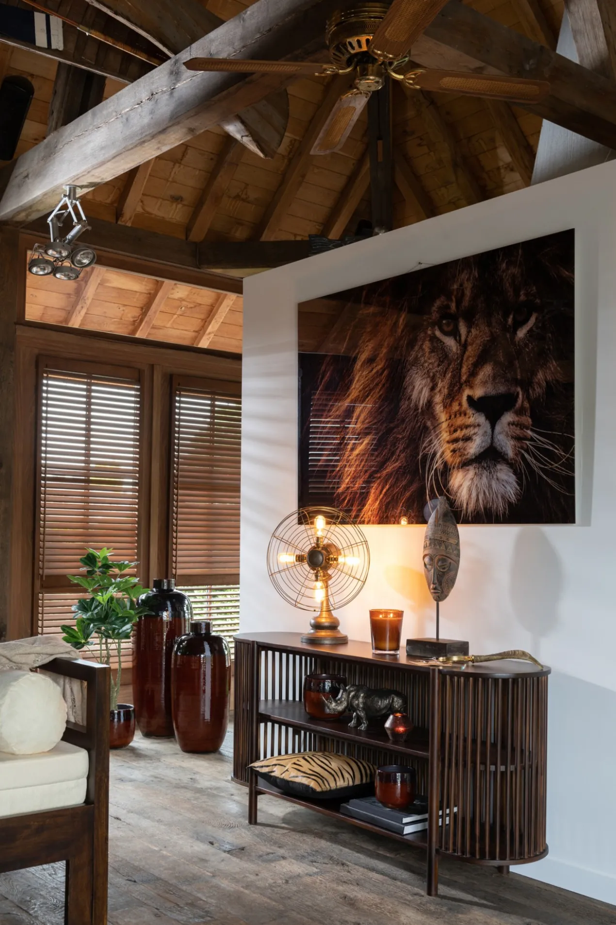 Dressoir Carry mangohout Donkerbruin