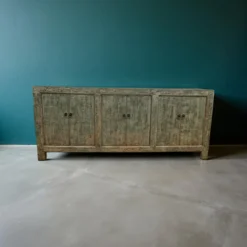 Dressoir 6 deur blauw/groen uniek