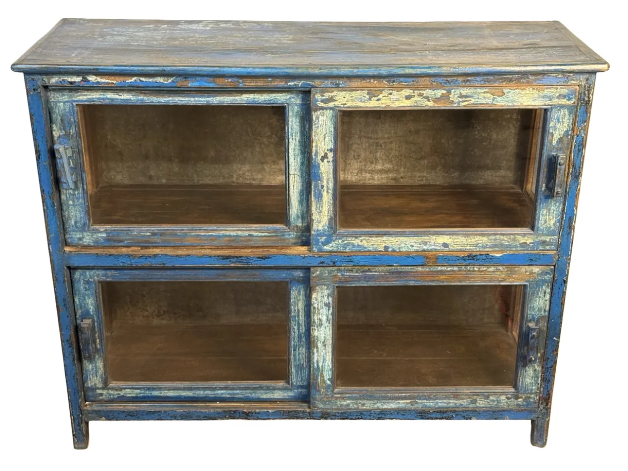 Dressoir 2 deuren blauw origieel
