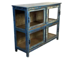 Dressoir 2 deuren blauw origieel