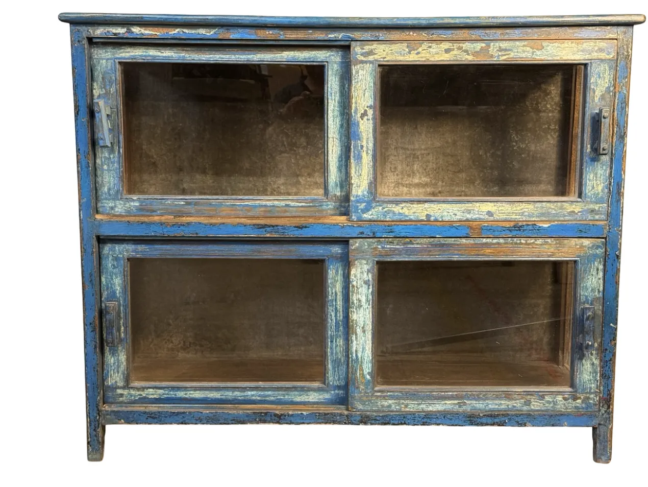 Dressoir 2 deuren blauw origieel