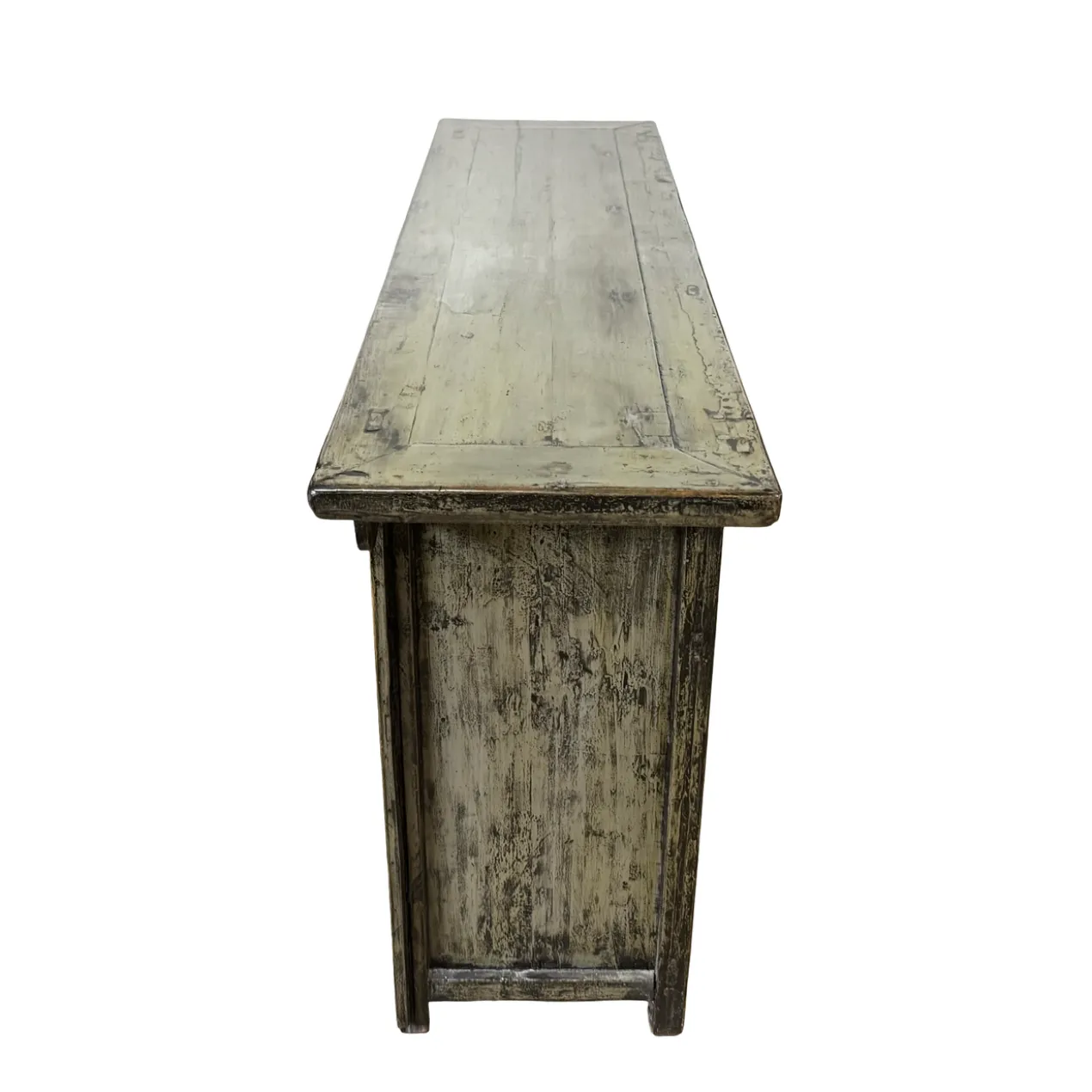 Dressoir 4deur grijs/groen uniek lak