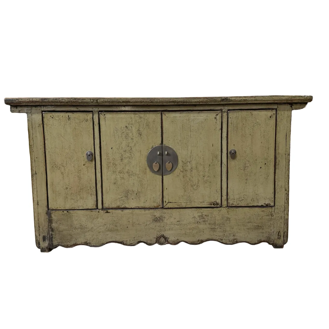 Dressoir 4deur grijs/groen uniek lak