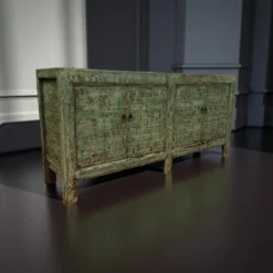 Dressoir 4deur groen uniek