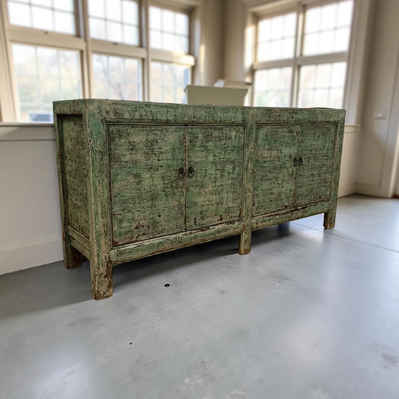 Dressoir 4deur groen uniek