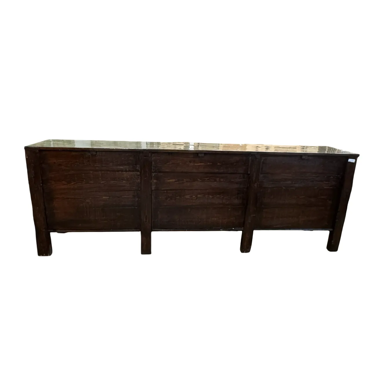 Dressoir 6 deur olijf/groen lak uniek