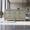 Dressoir 4 deurs blauw uniek