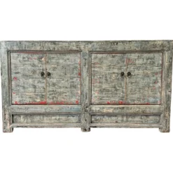 Dressoir 4 deurs blauw uniek