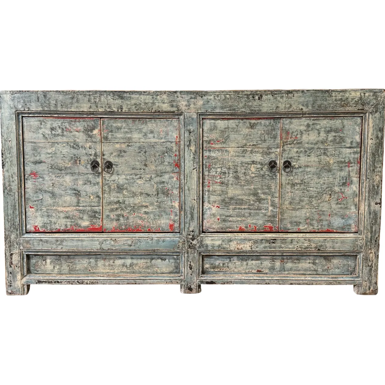 Dressoir 4 deurs blauw uniek