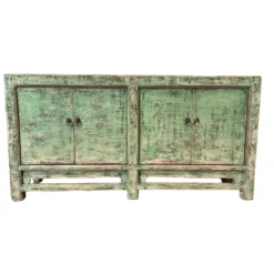 Dressoir 4 deurs groen uniek
