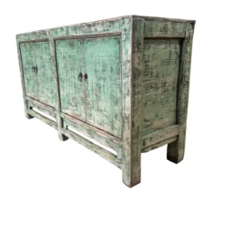 Dressoir 4 deurs groen uniek