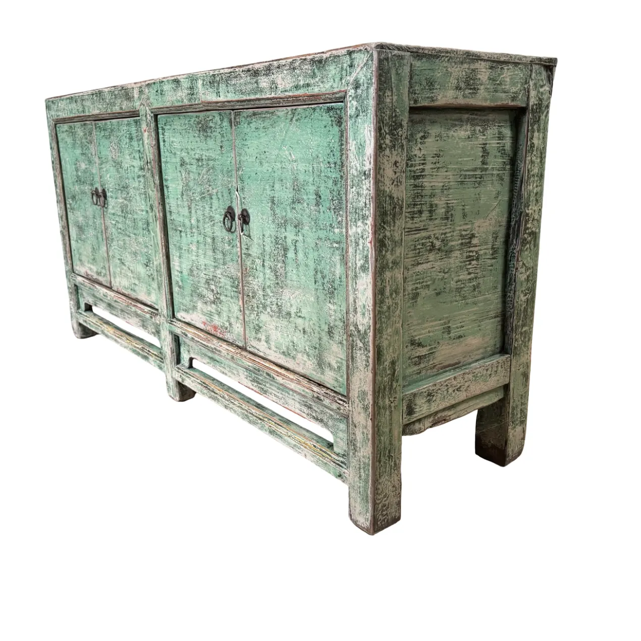 Dressoir 4 deurs groen uniek