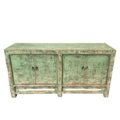 Dressoir 4 deurs groen uniek